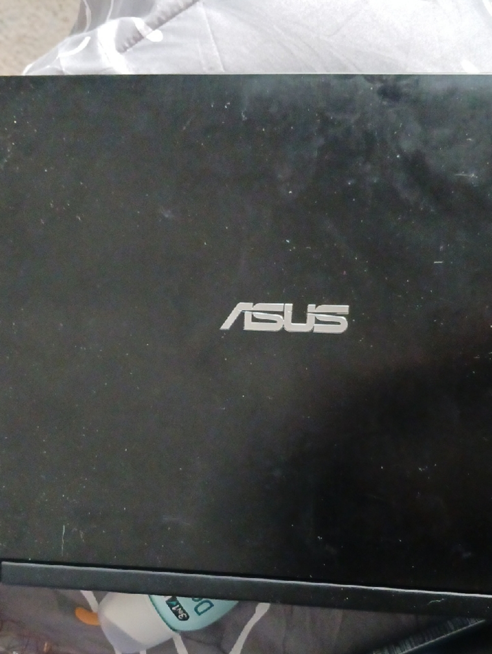 ASUS Black Laptop with Silver Logo